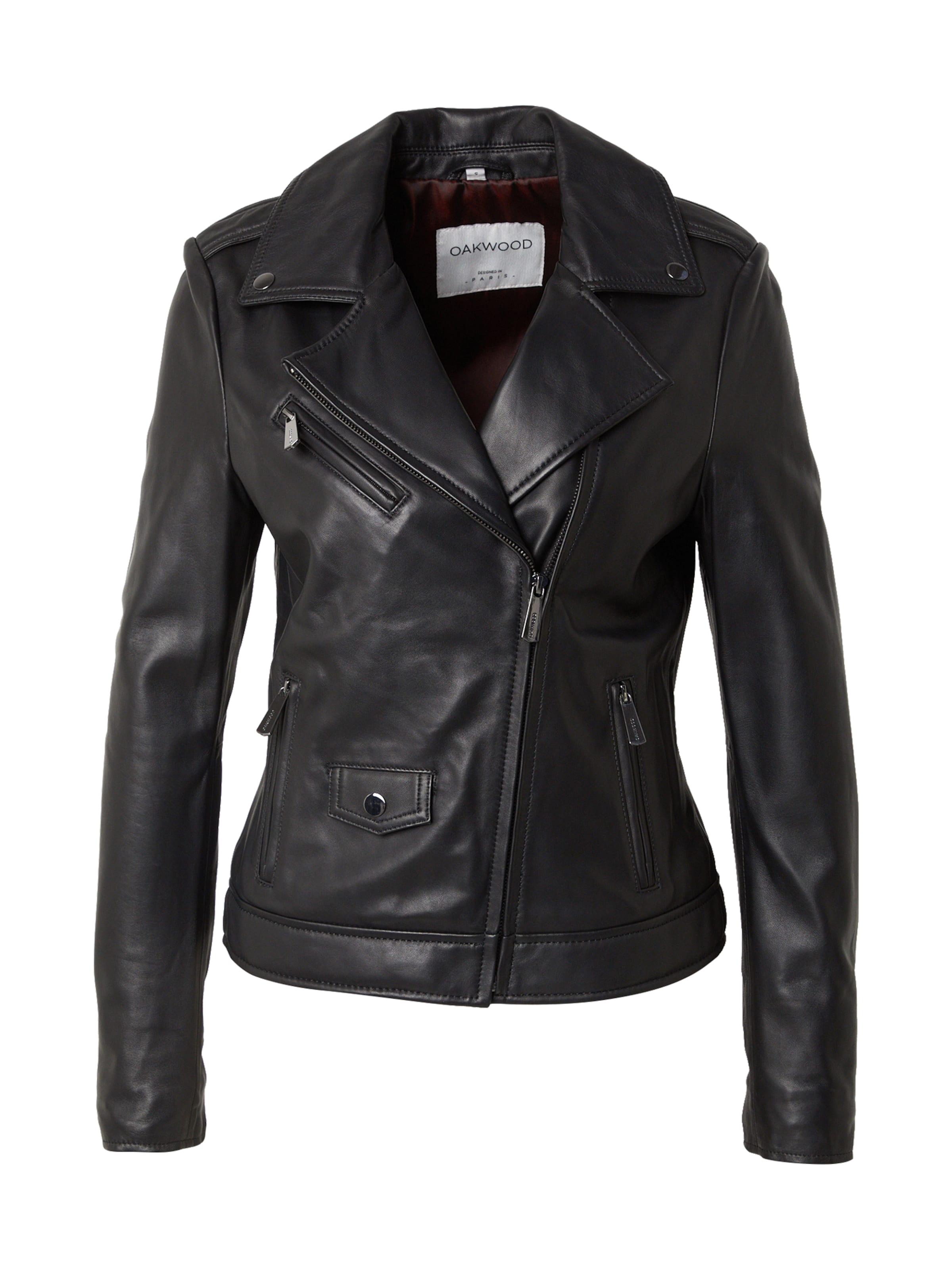 Geacă de primăvară-toamnă 'SAMBA' de la OAKWOOD pe negru: față