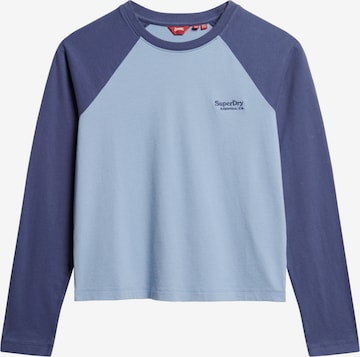 T-shirt 'Essential' Superdry en bleu : devant
