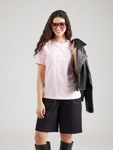 Calvin Klein Jeans T-Shirt 'HERO CLASSIC' in Pink: Vorderseite
