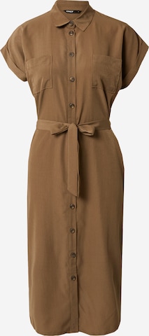 ONLY Shirt Dress 'Hannover' in Brown: front