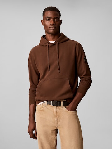Calvin Klein Jeans Sweatshirt in Brown: front