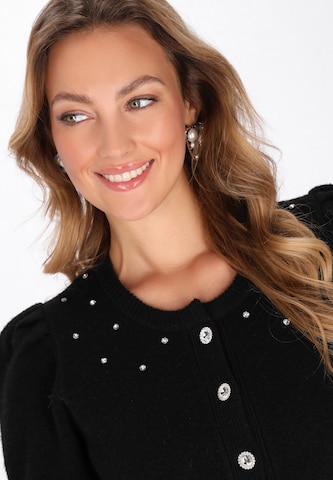faina Knit cardigan in Black