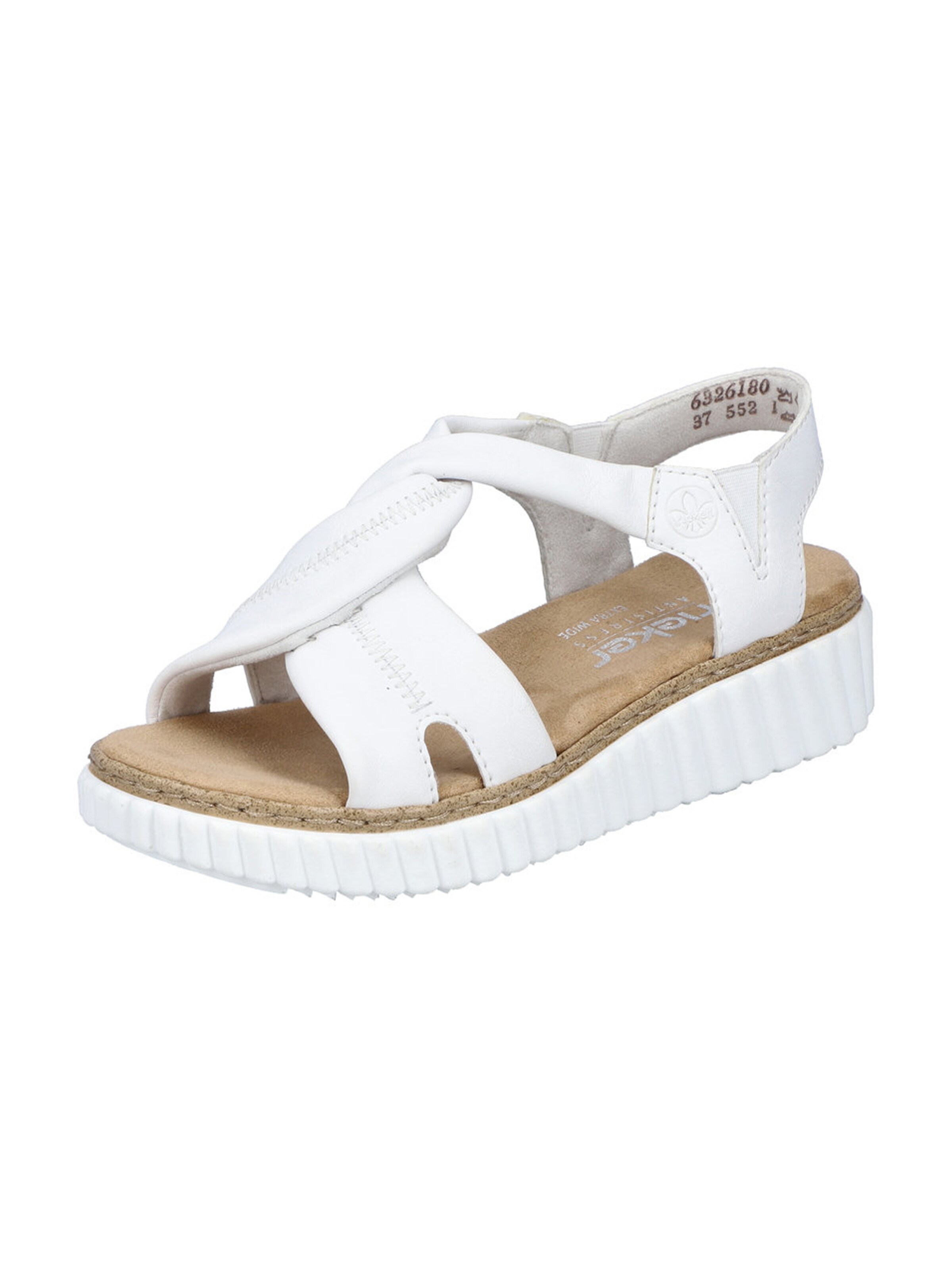 Rieker Sandal i vit: framsida