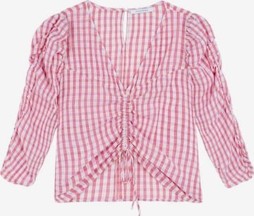 Scalpers Shirt 'Gingham' in Lila: voorkant