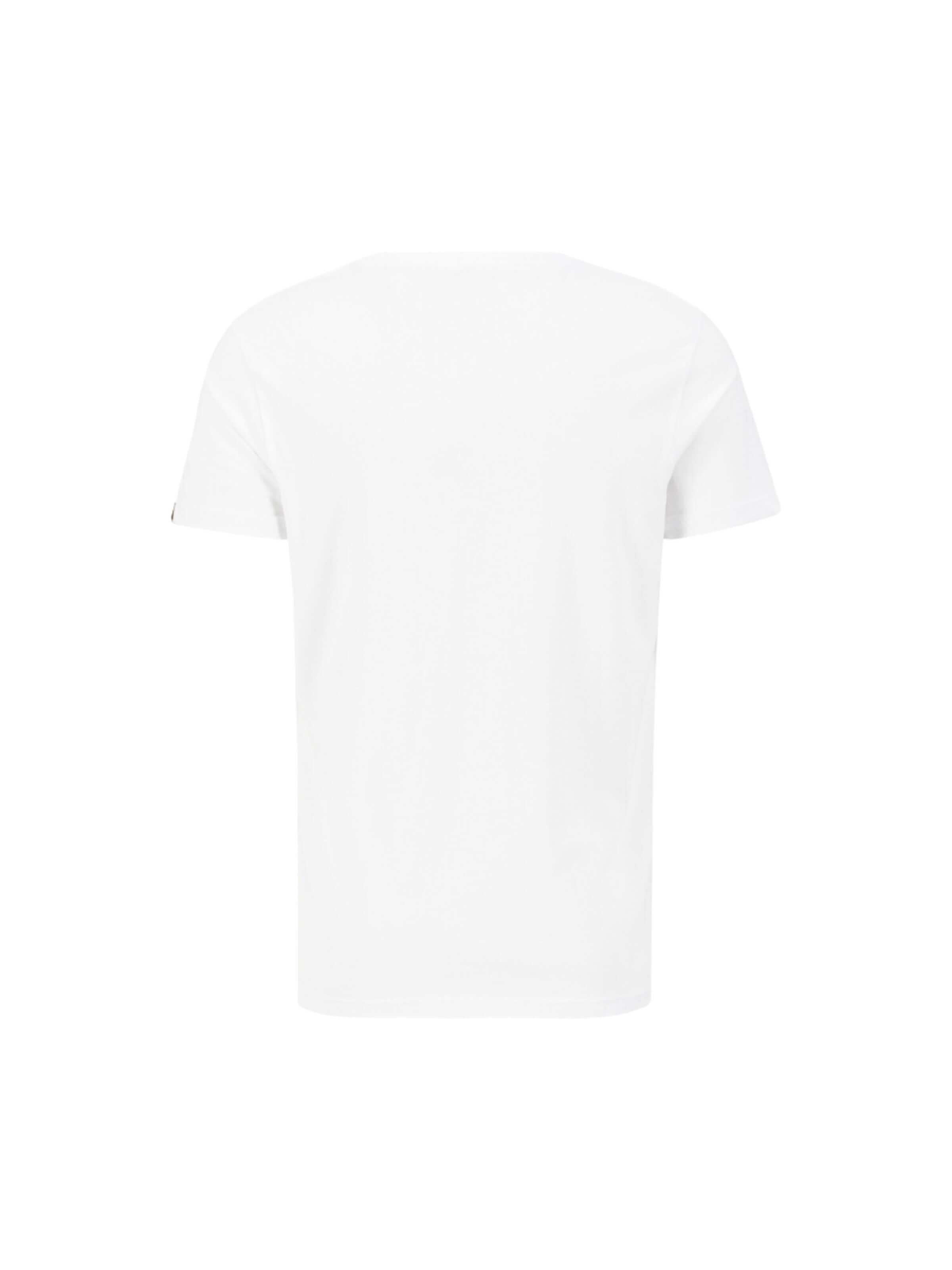 ALPHA INDUSTRIES Shirt 'Alpha Label PP' in White