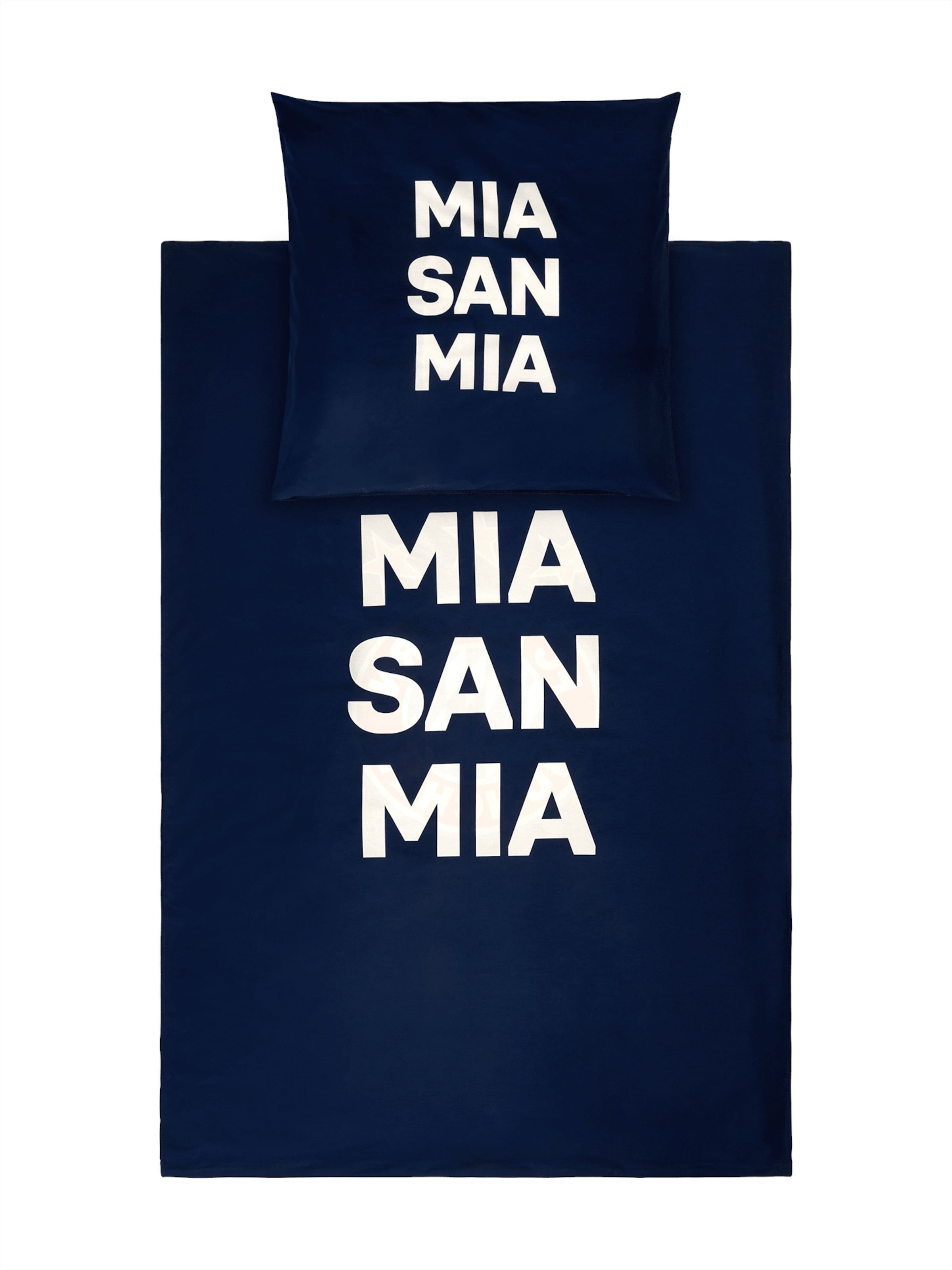 FC BAYERN MÜNCHEN Bettwäsche in Blau: Vorderseite