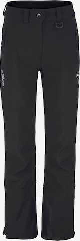 POLARINO Regular Outdoor Pants in Black: front