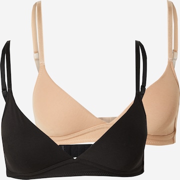 Trendyol T-Shirt Rintaliivi värissä musta: etupuoli