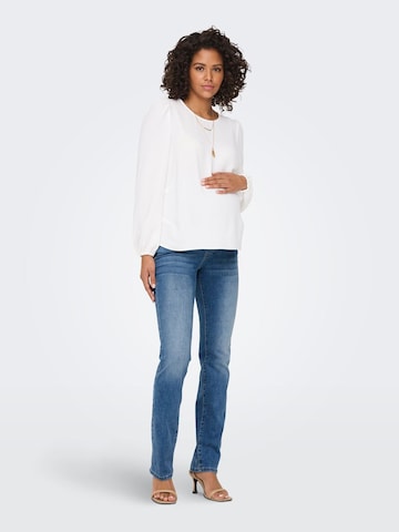 Only Maternity regular Jeans i blå