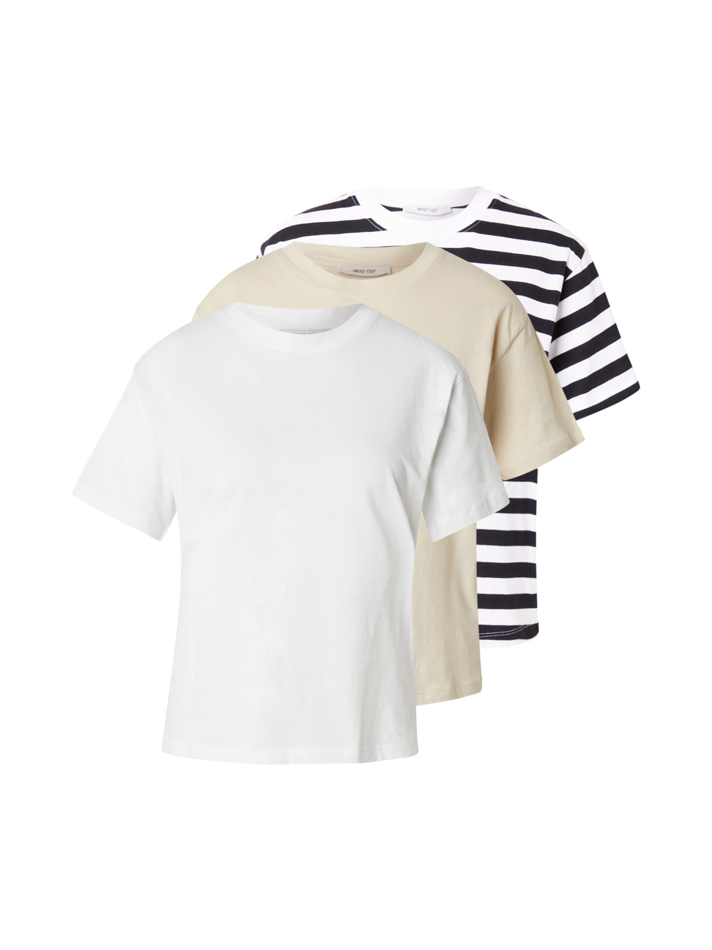 smėlio ABOUT YOU Marškinėliai &#x27;Milly&#x27;: priekis