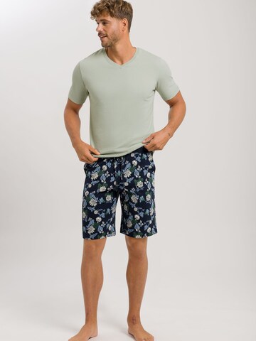 Hanro Pajama Pants ' Night & Day ' in Blue