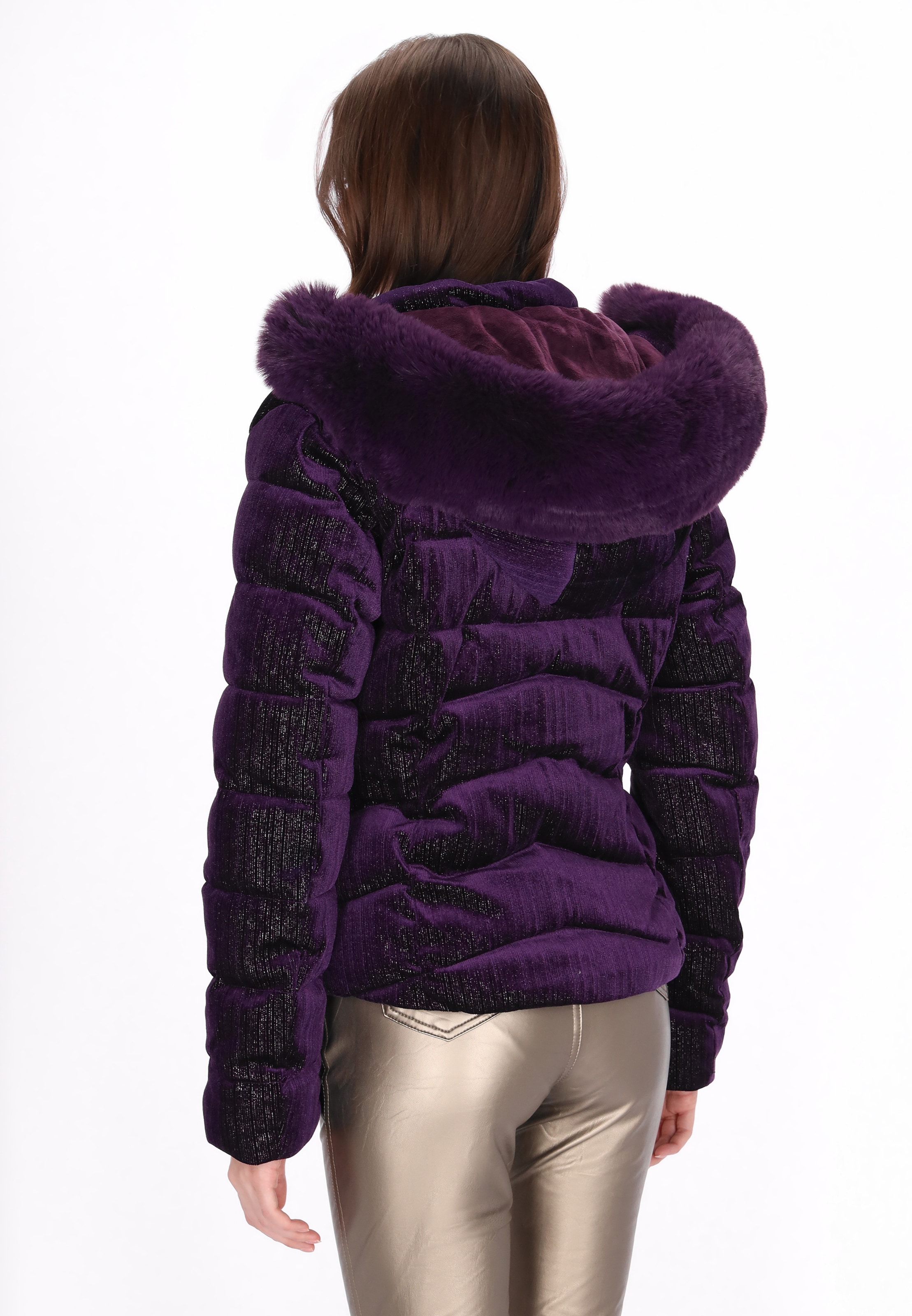 myMo at night Winter Jacket in Purple