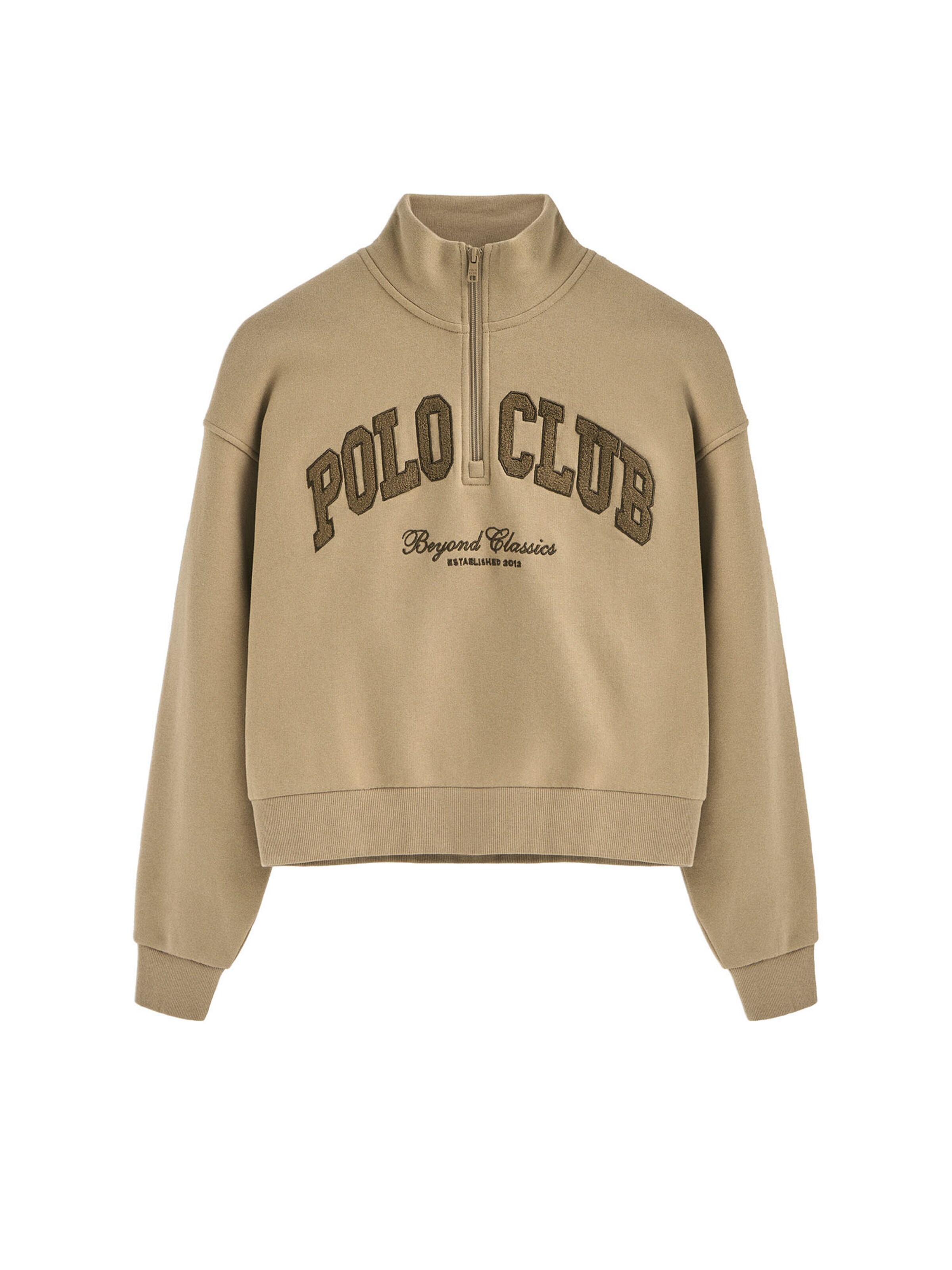 Polo Club Sweatshirt in Brown: front