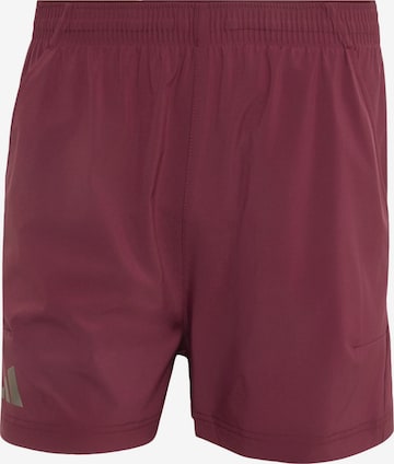 ADIDAS PERFORMANCEregular Sportske hlače - crvena boja: prednji dio