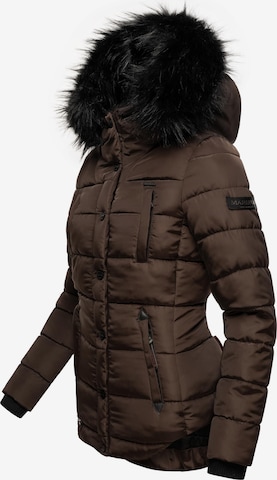 MARIKOO Winter jacket 'Lotusblüte' in Brown