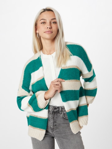 Hailys Knit Cardigan 'Nava' in Green: front