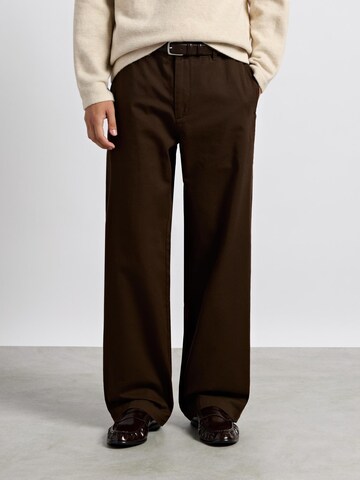 Burocs Wide leg Chino Pants in Brown