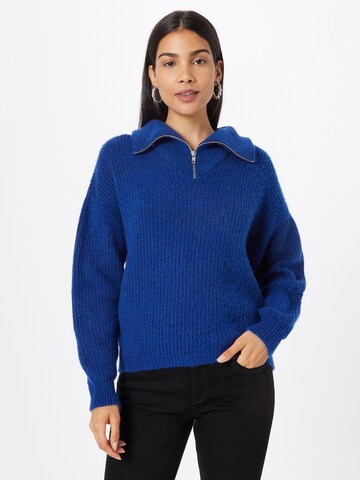 MADS NORGAARD COPENHAGEN Sweater 'Hairy' in Blue: front