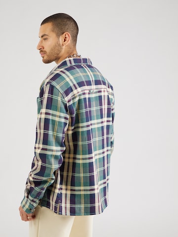 Iriedaily Comfort fit Button Up Shirt 'Chillax Lumber' in Blue