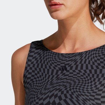 ADIDAS PERFORMANCE Sporttop 'Print Clash ' in Zwart