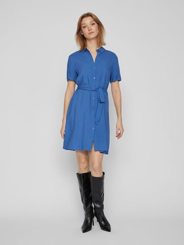VILA Košeľové šaty - Modrá: predná strana