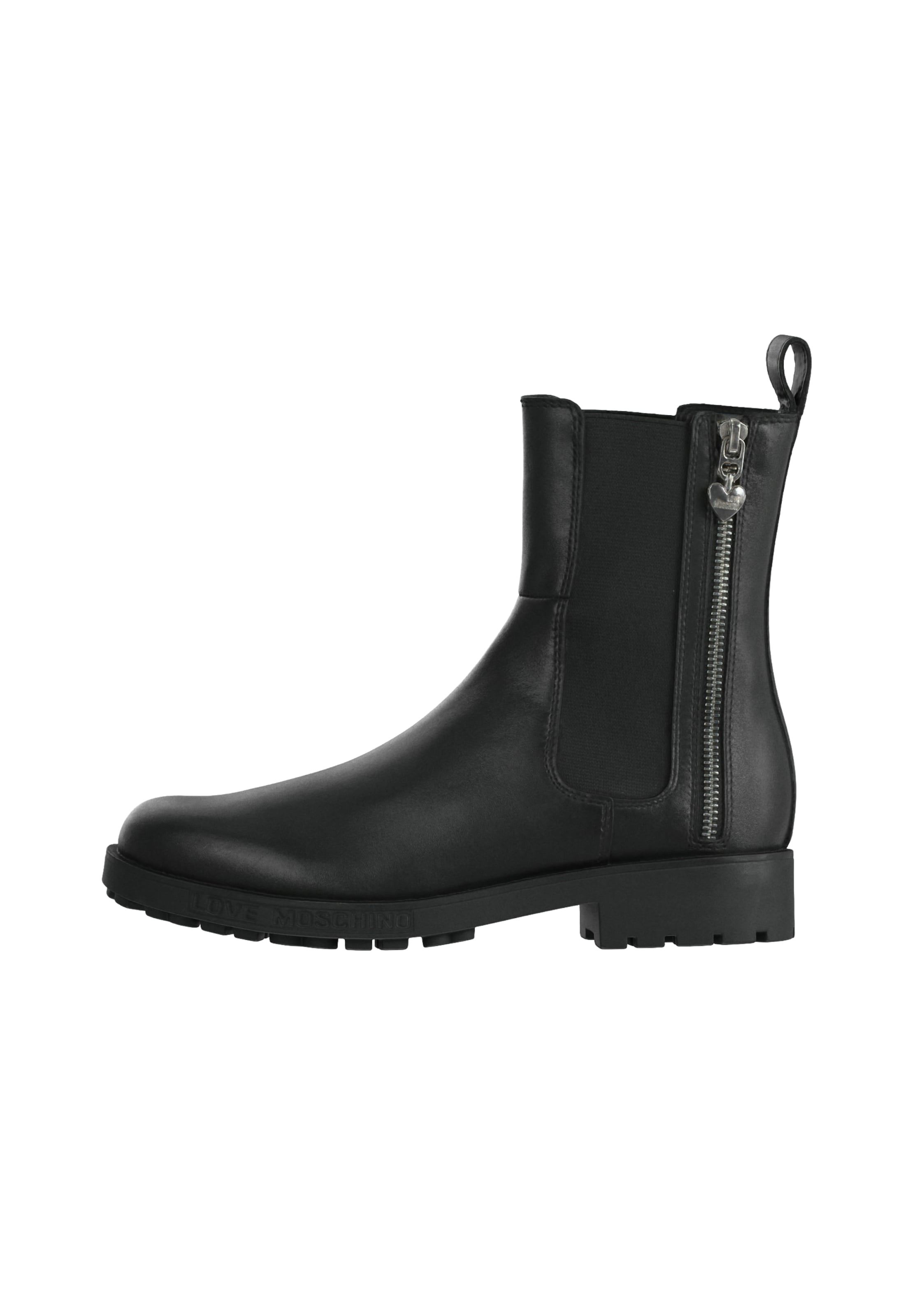Love Moschino Боти Chelsea 'ST.TTOD.DAILY40' в черно: отпред