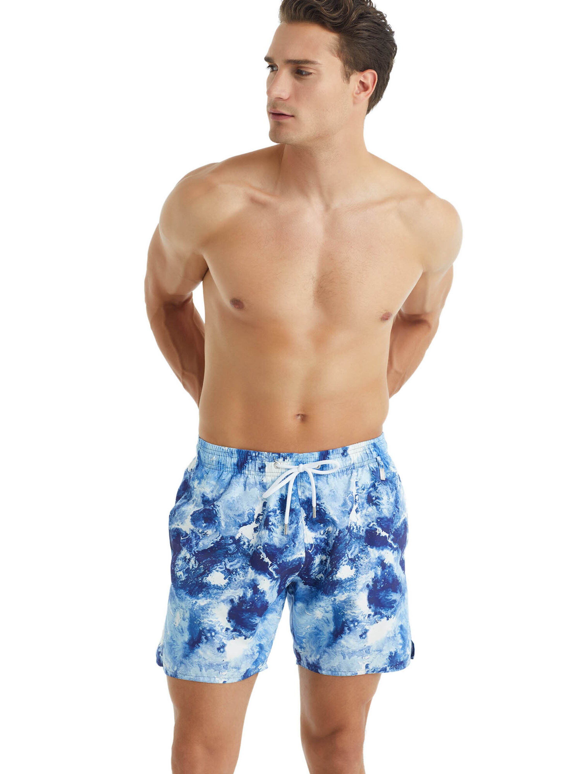Blackspade Board Shorts ' Denim Effect  ' in Blue