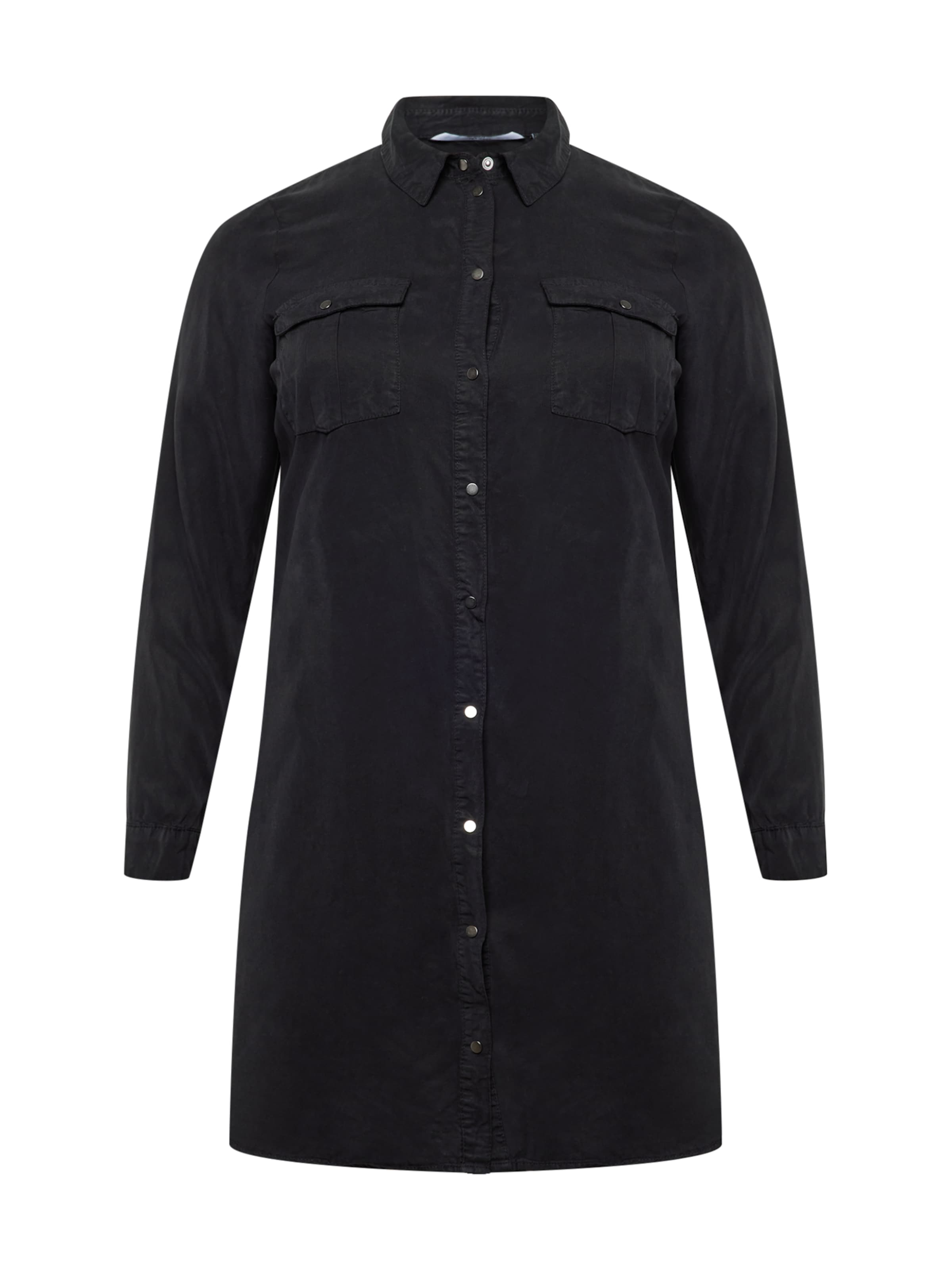 Vero Moda Curve Shirt Dress 'SILA' in Black: front