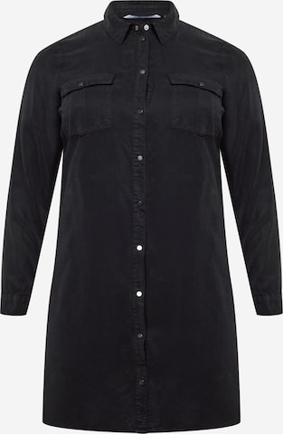Abito camicia 'SILA' di Vero Moda Curve in nero: frontale