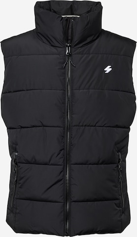 Gilet Superdry en noir : devant