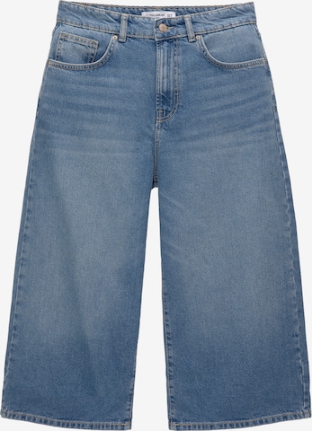 Loosefit Jeans de la Pull&Bear pe albastru: față