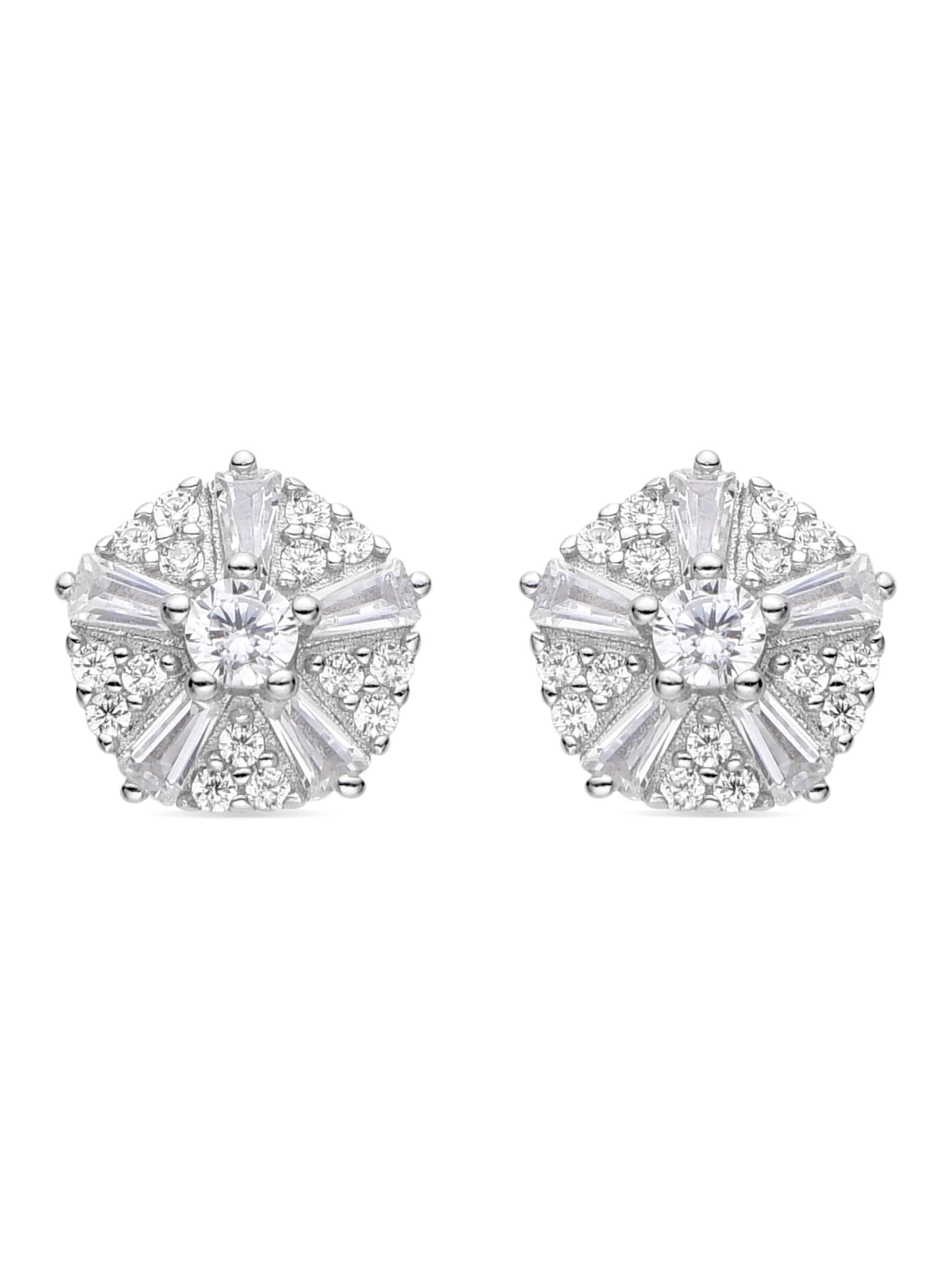 Luxenter - Pendientes 'Umya' en plata: frente