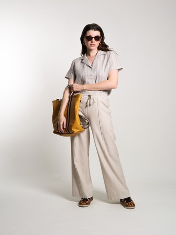 WEARABLE STORIES Bluse 'Priscilla' in Beige