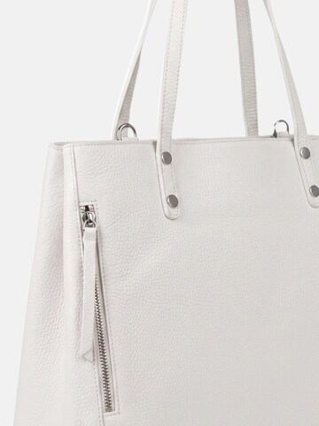 Borsa a spalla 'Borsa a Spalla Pelle Genuina Virginia Rhinè 36x27 cm' di Virginia Rhinè in bianco