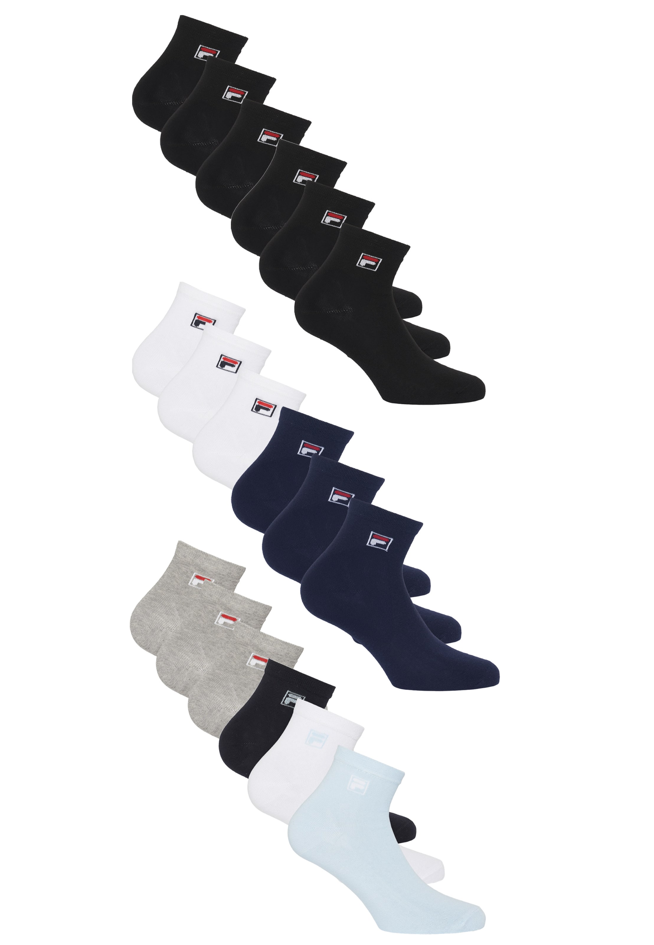 FILA Socken 18er Pack in Blau: Vorderseite