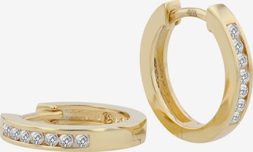 Akzent Ohrringe 'Ash, 925 Sterlingsilber, langlebig' in Gold: Vorderseite