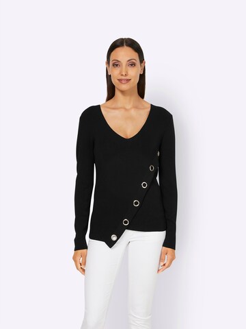 Pullover di heine in nero: frontale