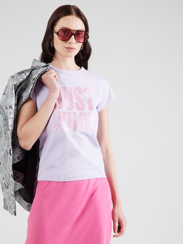 Juicy Couture Μπλουζάκι 'JUST JUICY HILTON' σε λιλά: μπροστά