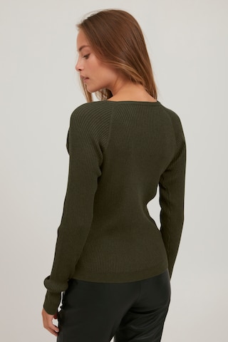 PULZ Jeans Sweater 'PZSARA' in Green