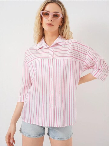 Chemisier Bigdart en rose : devant