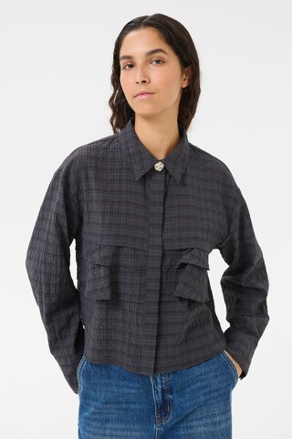 KAREN BY SIMONSEN Blouse 'Ayo Nilla' in Grijs: voorkant