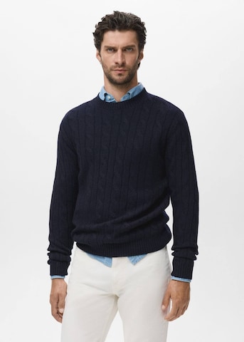 MANGO MAN Sweater 'Bimbo' in Blue: front