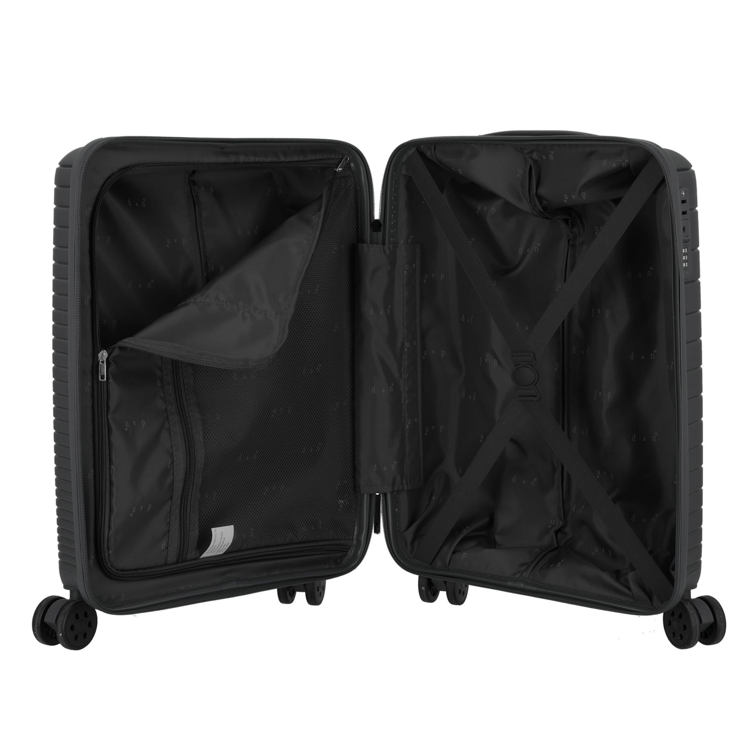 D&N Trolley 'Travel Line 4600' in Zwart