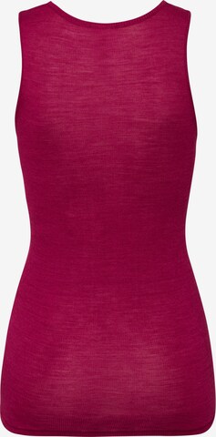 Hanro Top ' Woolen Lace ' in Red