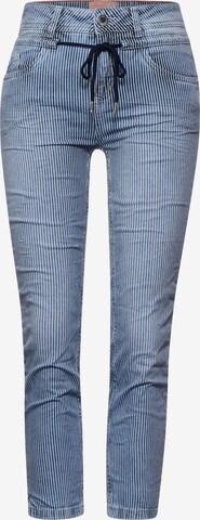 STREET ONE Slimfit Jeans in Blauw: voorkant