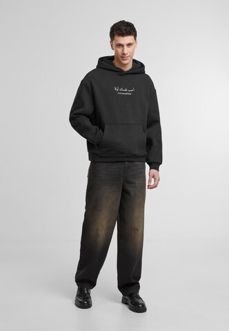 Miss Tee Sweatshirt 'Love Yourself First' in Zwart