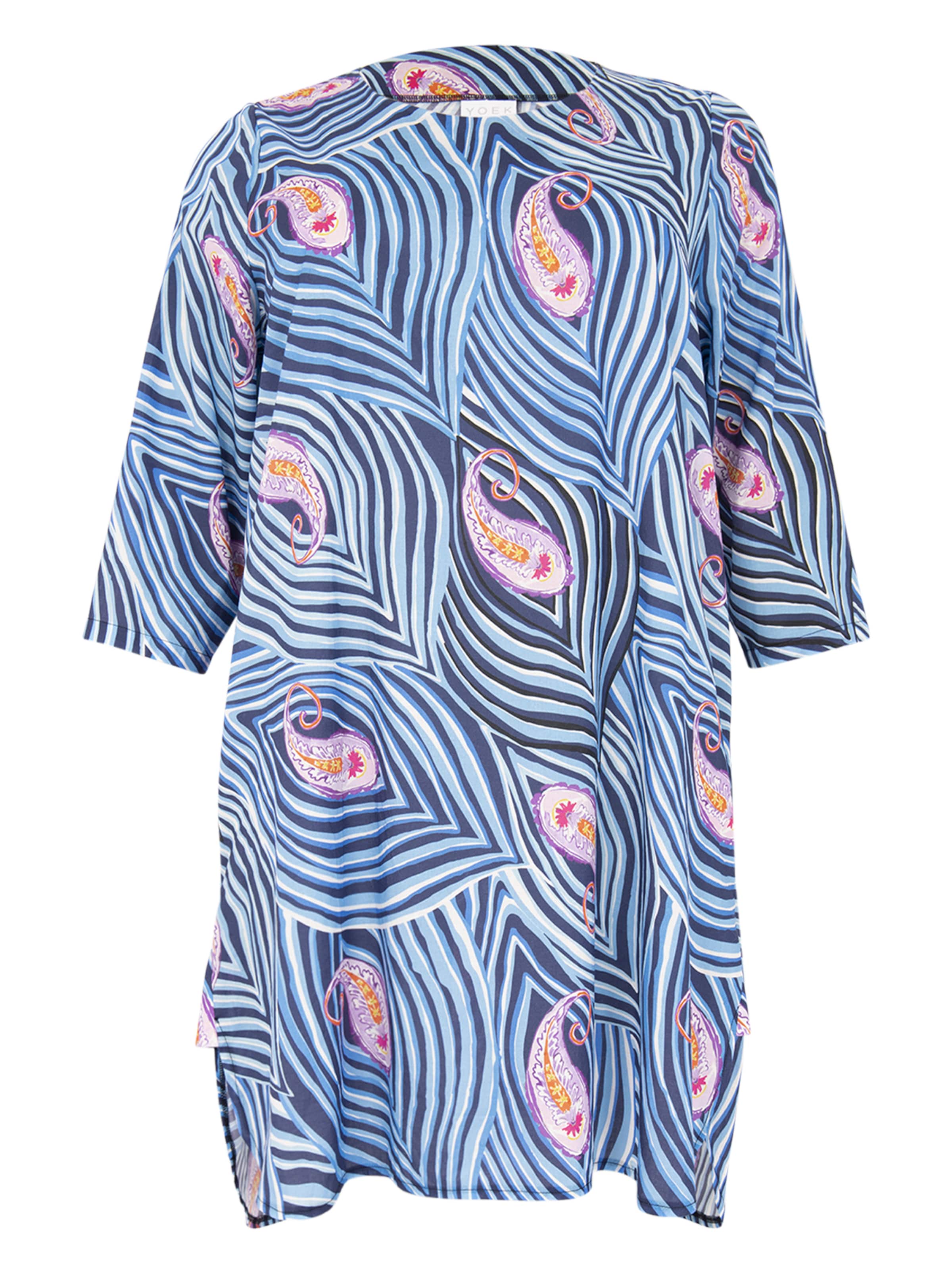 YOEK Tunic in Blue: front