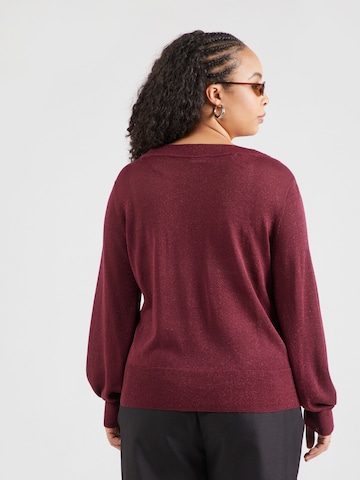 ONLY Carmakoma Sweater 'CARSHINE' in Red