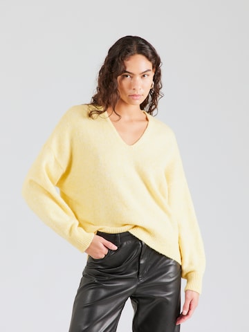 BOSS Orange Sweater 'Fondy' in Yellow: front