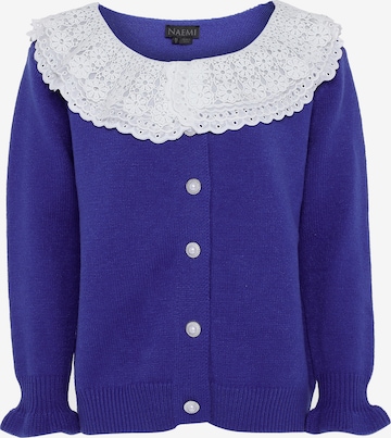 NAEMI Knit Cardigan in Blue: front